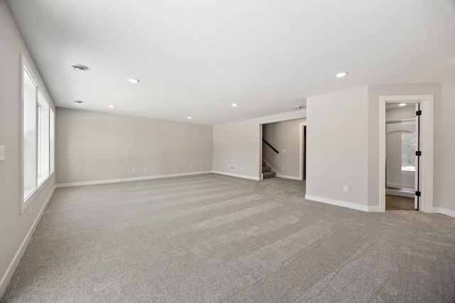 view of carpeted empty room