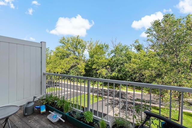 view of balcony