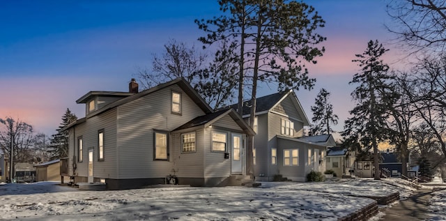 view of front of home