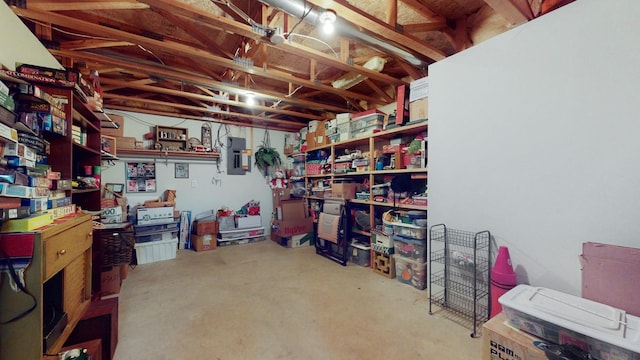 view of storage room