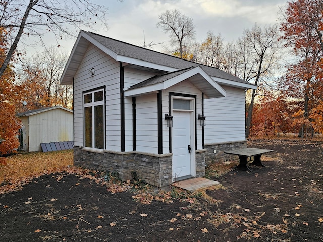 view of outbuilding