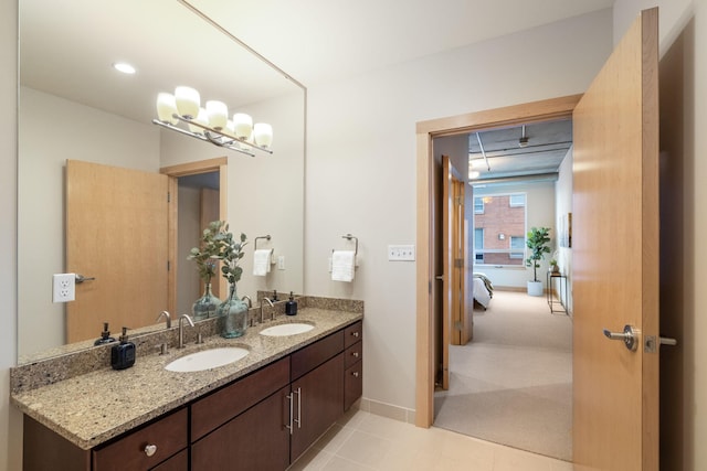 bathroom with vanity