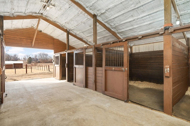 view of horse barn