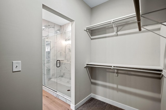 bathroom with an enclosed shower