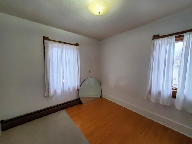 empty room featuring light hardwood / wood-style flooring