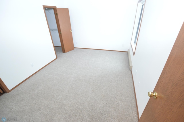 empty room with light carpet