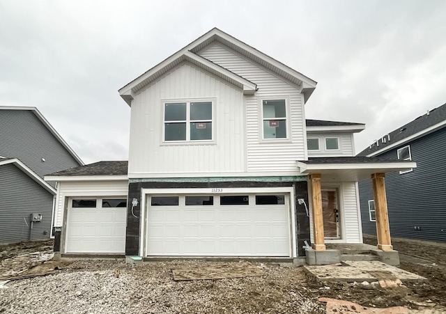 front facade featuring a garage