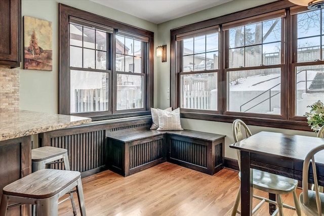 interior space with light wood-style flooring