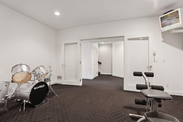 3529 Green Ridge Rd, Minnetonka, MN 55305 - misc room with baseboards, carpet, and recessed lighting