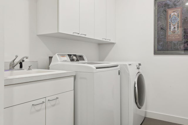 3529 Green Ridge Rd, Minnetonka, MN 55305 - clothes washing area featuring cabinet space and independent washer and dryer