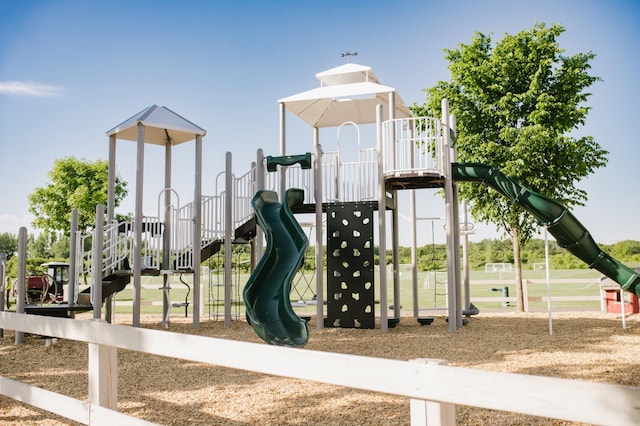 view of jungle gym