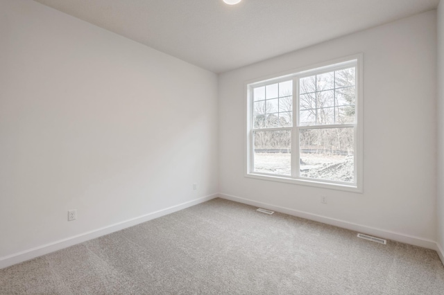 spare room featuring carpet flooring