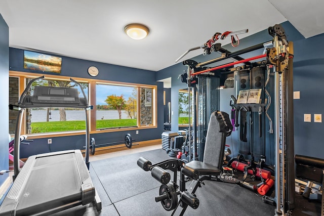 view of exercise room