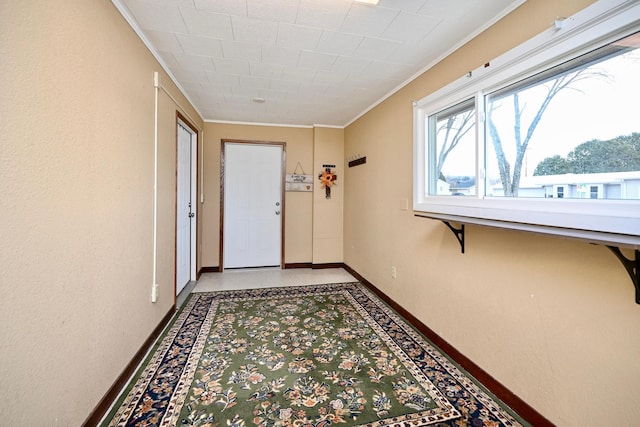 doorway with ornamental molding