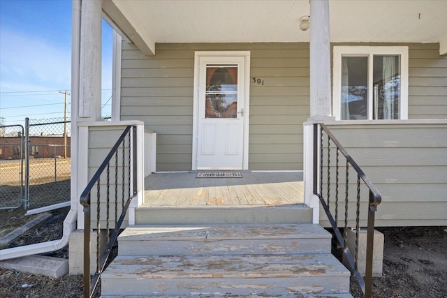 view of entrance to property