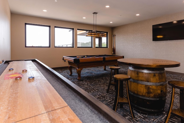 1018 Mahoe Way, Mankato, MN 56001 - playroom with billiards table and recessed lighting