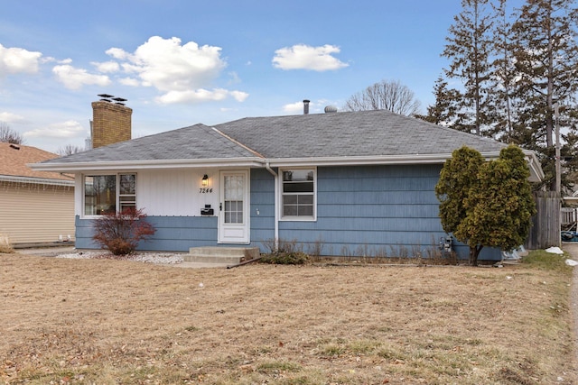 view of ranch-style home