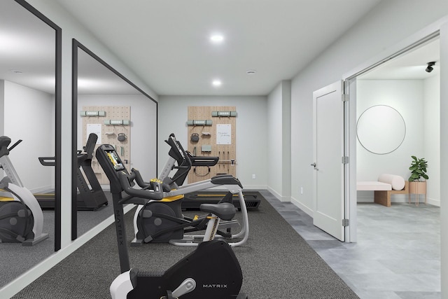 view of exercise room