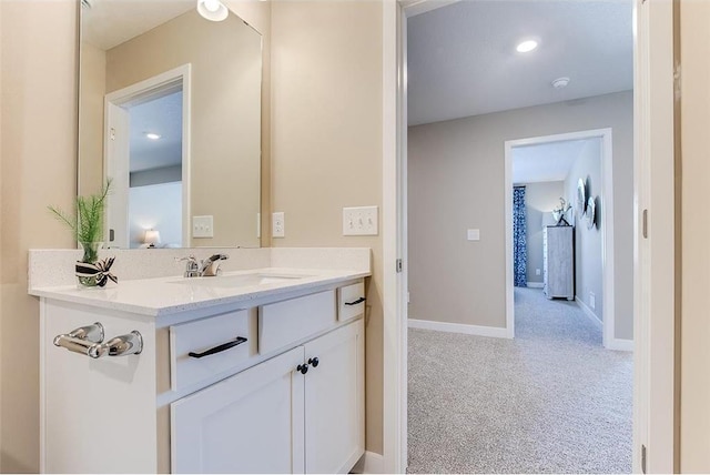 bathroom with vanity