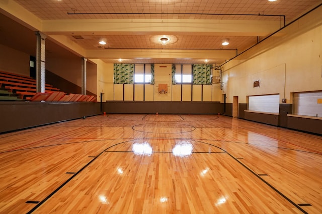 view of basketball court