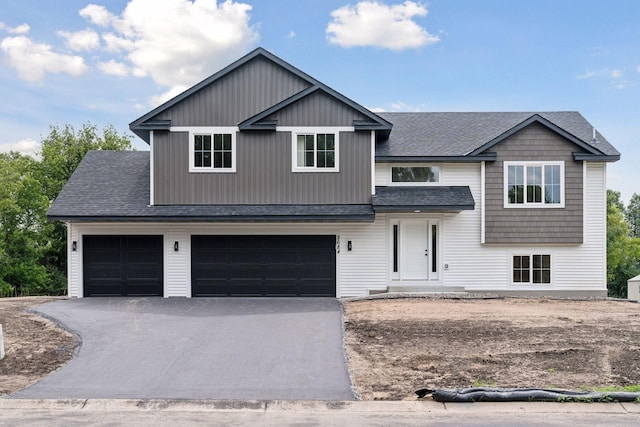 view of front of house featuring a garage