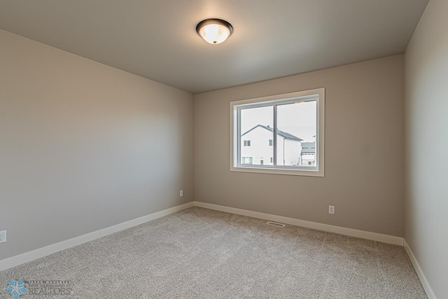 view of carpeted empty room