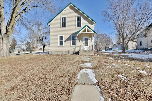 view of front of property