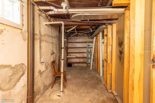 view of basement