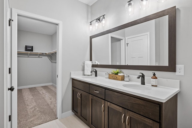 bathroom with vanity