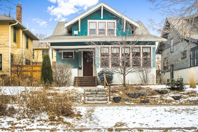 view of bungalow-style home