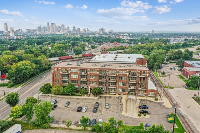 drone / aerial view of a skyline view