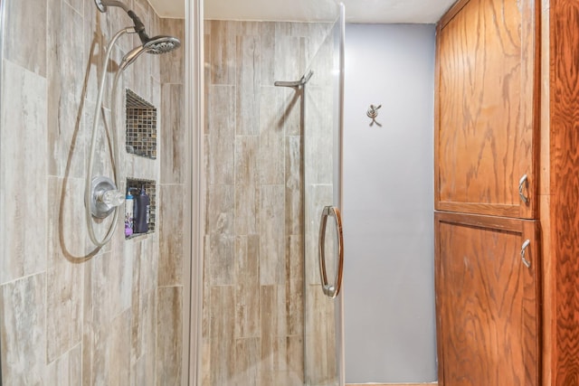 bathroom with walk in shower