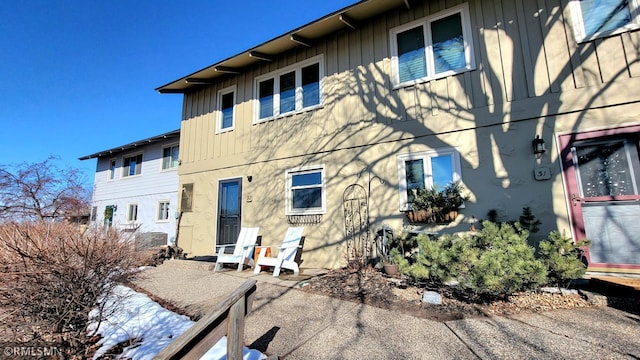 view of front of house with board and batten siding