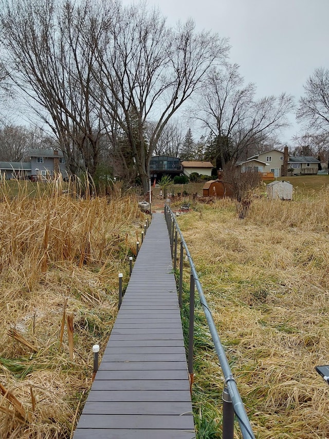 view of dock