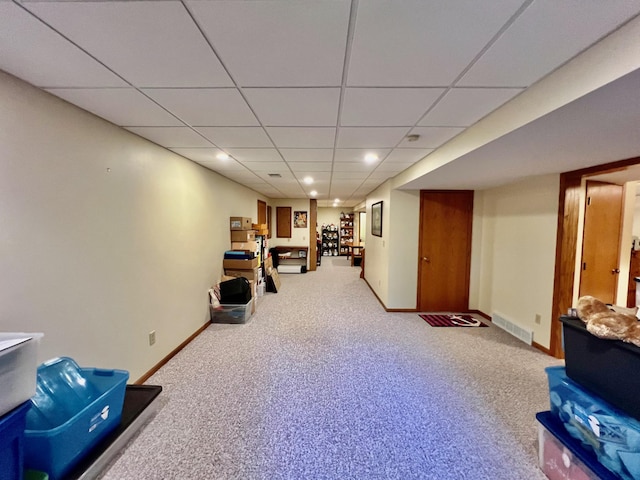 interior space with carpet floors