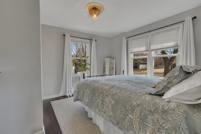 bedroom featuring hardwood / wood-style flooring