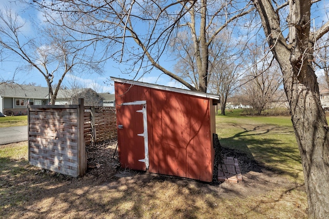 view of outbuilding