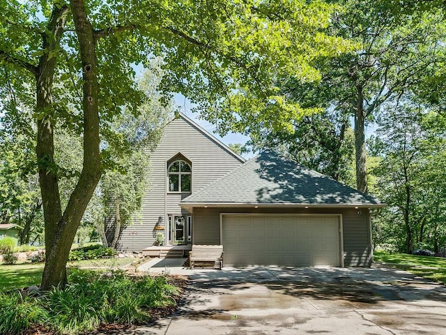 view of front of home featuring a garage