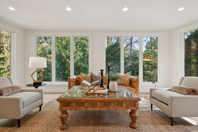 sunroom / solarium with a healthy amount of sunlight