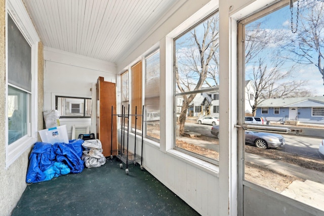 sunroom featuring a wealth of natural light