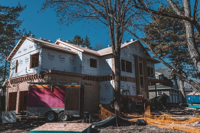 view of home's exterior featuring a garage