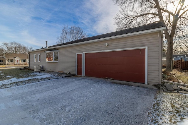 exterior space featuring central AC unit