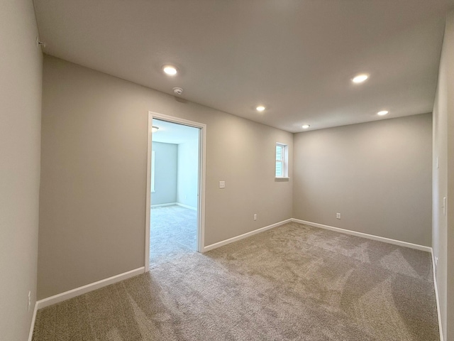 view of carpeted empty room