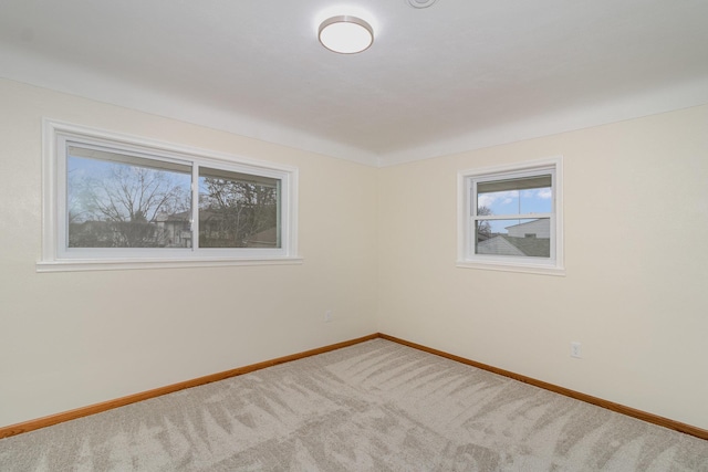 view of carpeted empty room