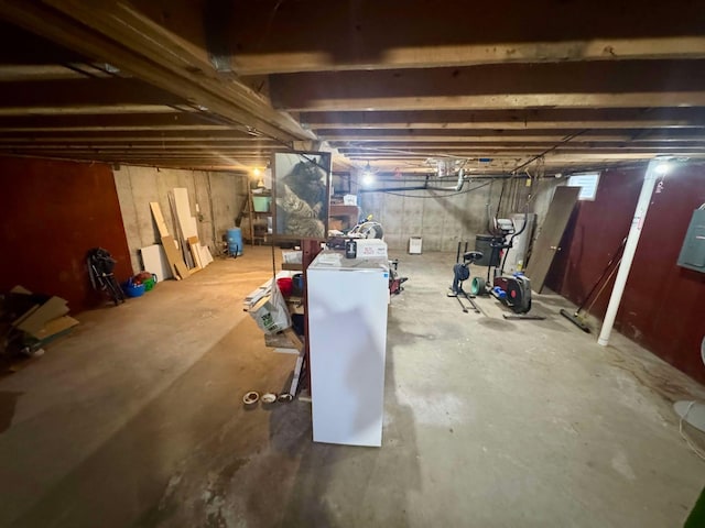 view of basement