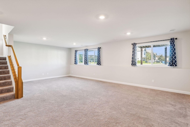 view of carpeted empty room