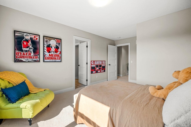 bedroom featuring carpet floors