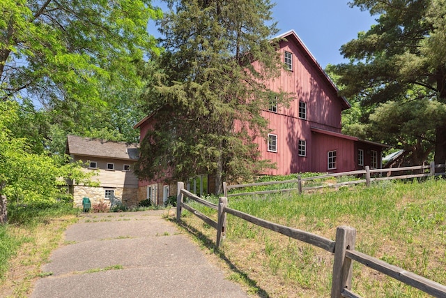 view of property exterior