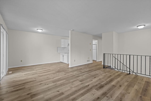 interior space with light wood-type flooring