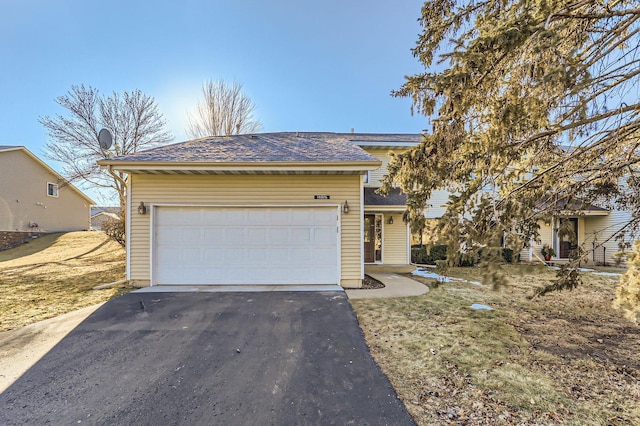 view of front of house featuring a garage